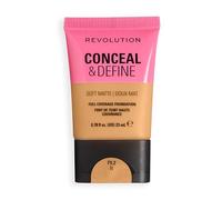 Revolution Conceal and Define Soft Matte Tube Foundation, Full Coverage Makeup, Even Skin Appearance & Control Shine, F9.2N, 23ml