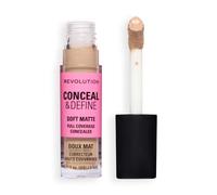 Revolution Conceal and Define Full Coverage Concealer, Lightweight Concealer for Dark Circles, Redness & Blemishes, Soft, Matte Finish, C10N, 3.4ml