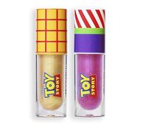 Revolution, Disney's Toy Story x Revolution Lip Duo Set, Shimmering Lip Gloss Kit, Vegan & Cruelty-Free
