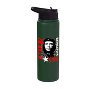Revolution Ernesto Che Guevara Guerrilla Fighter Stainless Steel Insulated Water Bottle