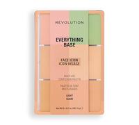 Revolution Everything Base Face Icon Complexion Palette, All-In-One Makeup for Eyes, Face, and Lips, Use as Foundation or as a Base, Light, 5g