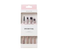 Revolution Eye Do It All Brush Set, Eye Makeup Brushes, Synthetic Bristles, For Eyeliner, Eyeshadow, Blending & Contour, Pack of 4, Vegan