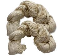 Revolution Fibers Mulberry Silk Lace Yarn, 100% Pure Off-White (Undyed) Lace Weight Skein Silk 20/2, Can Be Dyed, 100 Grams - 1000 Yards per Hank, Weaving, Crafting, Crochet, Knitting (2-Pack)