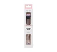 Revolution Flawless Flex Duo Brush, Dual-Ended Makeup Brush, Synthetic Bristles, For Blending & Buffing, Vegan