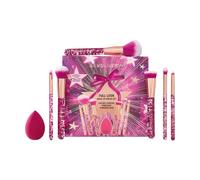 Revolution Full Look Makeup Brush Gift Set, 7-Piece Eye, Face & Cheek Pink