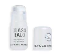 Revolution Glass Halo Highlighter Stick, Infused with Peptides & Vitamin E for a Dewy, Radiant Glow, Clear Glow, 4.5g