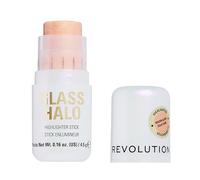 Revolution Glass Halo Highlighter Stick, Infused with Peptides & Vitamin E for a Dewy, Radiant Glow, Golden Glow, 4.5g