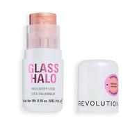 Revolution Glass Halo Highlighter Stick, Infused with Peptides & Vitamin E for a Dewy, Radiant Glow, Rose Glow, 4.5g