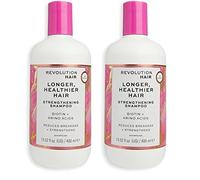 Revolution Haircare London Hair Shampoo for Longer Healthier Hair, Reduces Breakage, Vegan and Cruelty-Free, 400ml (Pack of 2)
