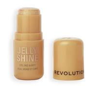 Revolution Jelly Shine Eye, Face & Body Highlight Stick, Jelly Formula with Pearlescent Shimmer Effect, Vegan & Cruelty-Free, Celestial Gold