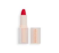 Makeup Revolution Lip Allure Soft Satin Lipstick, Satin-luxe Finish, All-Day Wear, Vibe Red