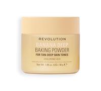 Revolution Loose Baking Powder, Banana Deep, 30g | Makeup Setting Powder, Long-Lasting Coverage, Mattifies & Reduces Shine, Vegan & Cruelty-Free, 32g