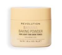 Revolution Loose Baking Powder, Makeup Setting Powder for a Luminous Finish, Absorbs Shine & Excess Oils, Vegan & Cruelty-Free, 30g, Banana