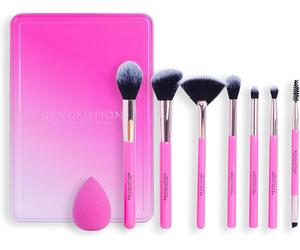 Revolution Makeup London The Brush Edit Set De Pinceaux Xmas Gift Set - PINK