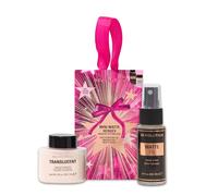 Revolution Mini Matte Hero's Makeup Setting Duo, Translucent Loose Baking Powder & Matte Fixing Spray Minis, Travel-Size, Vegan & Cruelty-Free