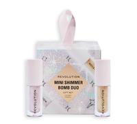Revolution Beauty Mini Shimmer Bomb Lip Duo Gift Set, 2-Piece Shimmer Lip Gift Set With Sheer Finish, Vegan & Cruelty-Free