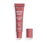 Revolution Peptide Glaze Tinted Lip Serum, Hydrating, Non-Sticky Lip Balm, Infused with Squalane & Vit E for Soft, Smooth Lips, Cinnamon Roll, 10ml