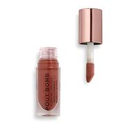 Revolution Pout Bomb Plumping Lip Gloss, Cookie Deep Nude | Buildable, High Shine for Hydrating, Plumping Finish, Buildable Color, Vegan & Cruelty-Free, 4.5ml