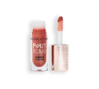Pout Bomb Shimmer Lip Gloss Makeup Revolution Nude Glow One Size