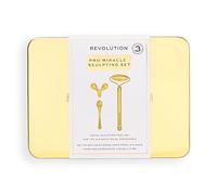 Revolution Pro Miracle Sculpting Facial Roller Set, Cools & Sculpts Skin, Different Heads for Targeted Skincare Solutions