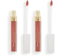 Revolution Pro Vegan Collagen Peptide High Shine Lip Gloss, Nourish, Plump & Hydrate Lips With Hyaluronic Acid & Vitamin E, Bella (Pack of 2)