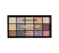Revolution Reloaded Light It Up Eyeshadow Makeup Palette, Golden & Metallic | Buildable Pigment, Multi-Use Shades for Eyes and Cheeks, Talc-Free Formula
