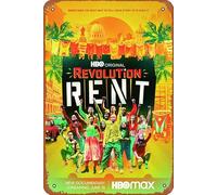 Revolution Rent film Metal Tin Sign Retro Wall Decor for Home Gate Garden Bars Restaurants Cafes Office Store Pubs Club Sign Gift 12 X 8 INCH Plaque Tin Sign