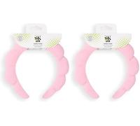 Revolution Skin Padded Headband Pink, For Face Washing & Makeup Application (Pack of 2)