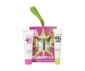 Revolution Skin Plump It Up Gift Set, Features Plump-Tide Moisturiser & Peptide Pout Lip Balm, Travel-Size, Vegan & Cruelty-Free