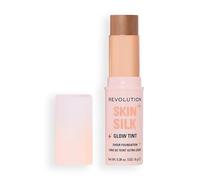 Revolution Skin Silk Glow Tint Sheer Foundation Stick, For Luminous Skin, Banish Blemishes & Smooth Fine Lines, Shade Tan Cool, 8g