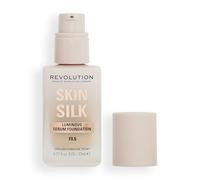 Revolution Skin Silk Radiant Satin Serum Foundation, F6.7NC Light Skin Tone | Buildable Coverage, Hydrating Hyaluronic Acid for a Natural Finish, Vegan & Cruelty-Free, 23ml