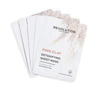 Revolution Skincare Biodegradable Detoxifying Pink Clay Sheet Mask 5 Pack