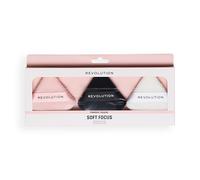 Revolution Soft Focus Powder Puff Trio, Makeup Pads For Loose Powder, Precise Application, Vegan