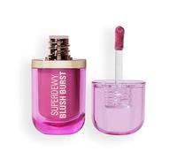 Revolution Superdewy Liquid Blush Burst, Bubblegum Burst Pink | Buildable Color for Cheek, Serum Formula with Peptides & Hyaluronic Acid, Vegan & Cruelty-Free, 4g