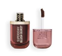 Revolution Superdewy Liquid Blush Burst, Caramel Cooler Bronze | Buildable Color for Cheek, Serum Formula with Peptides & Hyaluronic Acid, Vegan & Cruelty-Free, 4g