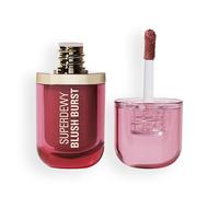 Revolution Superdewy Liquid Blush Burst, Rose All Day Dusty Pink | Buildable Color for Cheek, Serum Formula with Peptides & Hyaluronic Acid, Vegan & Cruelty-Free, 4g