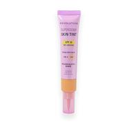 Revolution Superdewy SPF30 Skin Tint, Suitable for Sensitive & Acne-Prone Skin, Lightweight Buildable Formula, Vegan & Cruelty-Free, Medium Neutral Warm, 28ml