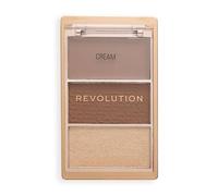 Revolution The Bronze Icon, Highly Pigmented Bronzer Makeup Palette, Infused with Hyaluronic Acid for Glowing, Hydrated Skin, Golden Medium, 10g