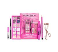Revolution The Smokey Eye Edit, 6-Piece Eye Makeup Set | Includes A Brow Gel, Pencil, Mascara, Eyeliner, Palette & Lash Curler, Gift Set, Vegan & Cruelty-Free