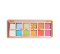 Revolution, The Vibrant Icon Brights Palette, 12 Pigmented Cream, Matte & Shi...
