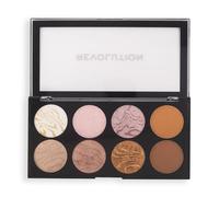 Makeup Revolution Ultra Blush Palette - Golden Sugar - 8 shades, 1.6 g