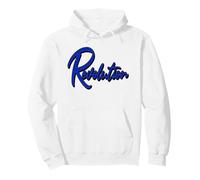 Revolution - Unique Blue Graphic Text Effect Designed Pullover Hoodie