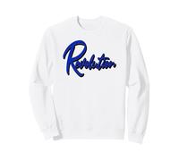 Revolution - Unique Blue Graphic Text Effect Designed Sweatshirt