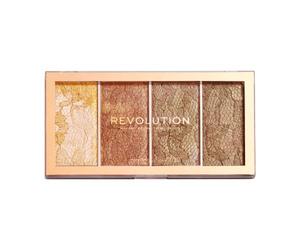 Revolution Vintage Lace Intense Metallic Cream-Powder Highlighting Palette 4 x 5g