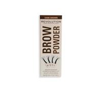 Brow Powder Stamp & Stencil Kit Makeup Revolution Dark Brown One Size