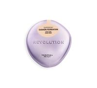 Revolution Superdewy Cushion Foundation, Lightweight Buildable Coverage, Dewy Hydrated Finish for Flawless Glowing Complexion, Light Cool, 9g
