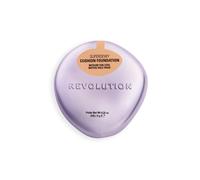 Revolution Superdewy Cushion Foundation, Lightweight Buildable Coverage, Dewy Hydrated Finish for Flawless Glowing Complexion, Medium Tan Cool, 9g