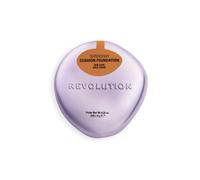 Revolution Superdewy Cushion Foundation, Lightweight Buildable Coverage, Dewy Hydrated Finish for Flawless Glowing Complexion, Tan Cool, 9g