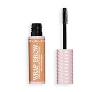 Revolution Wrap Brow, Tubing Brow Gel, Shape & Sculpt, Lightweight Tint for Defined 3D Volume, Water-Resistant, Cool Medium Brown, 2.3ml