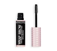Revolution Wrap Brow, Tubing Brow Gel, Shape & Sculpt, Lightweight Tint for Defined 3D Volume, Water-Resistant, Ebony Black, 2.3ml